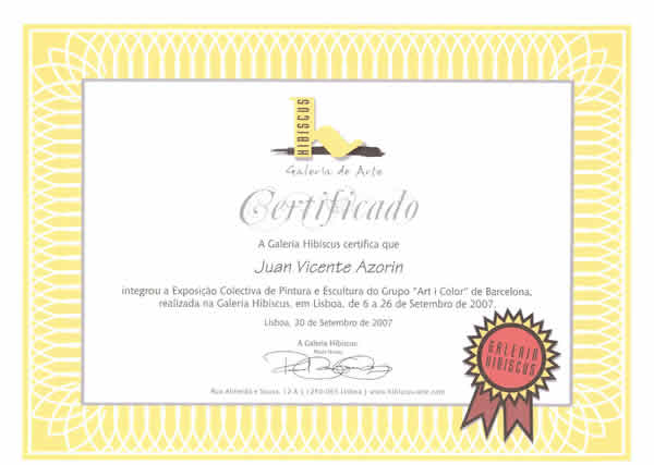 certificado hibiscus